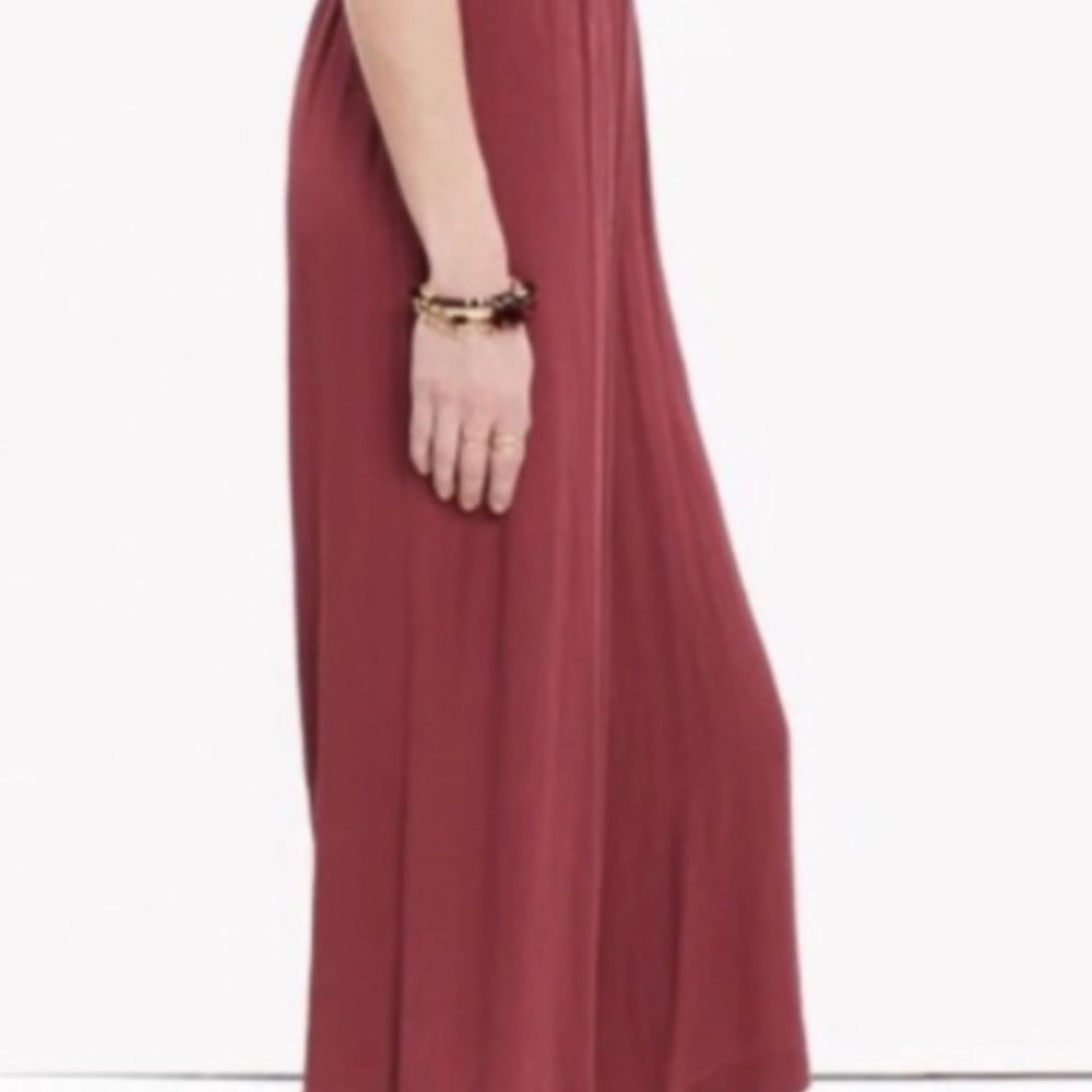 Madewell Clemente Pull-on Crop Pants in Maroon